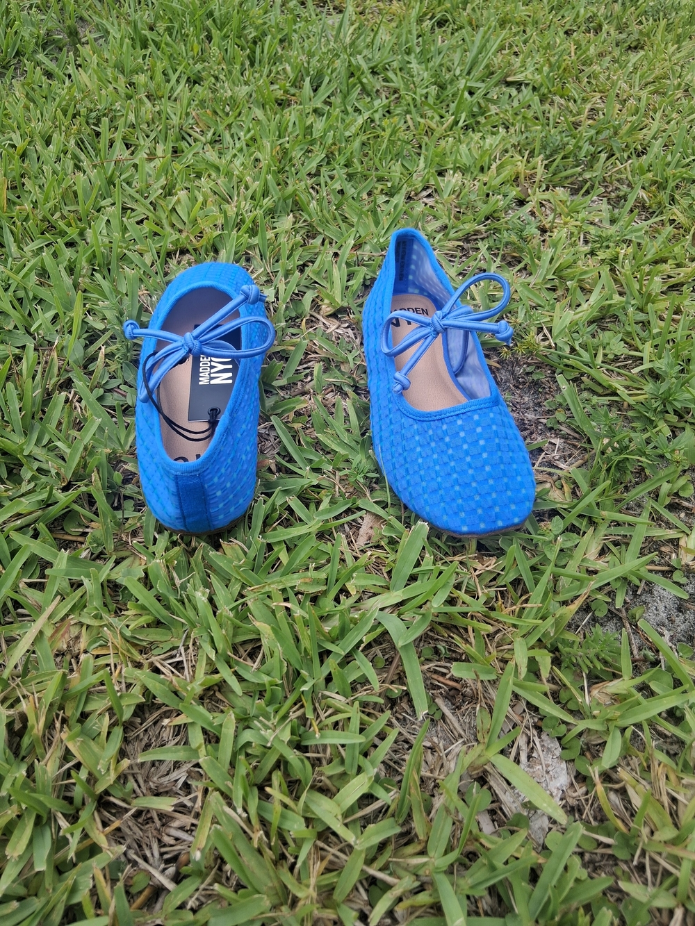 Girls Mesh Ballet Flats with Bow - Picture 5 of 7